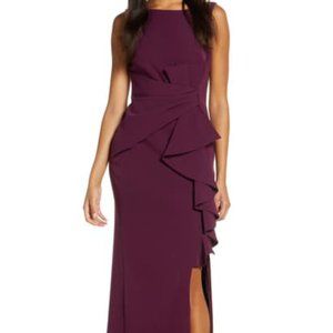 Eliza J Ruffle Front Gown